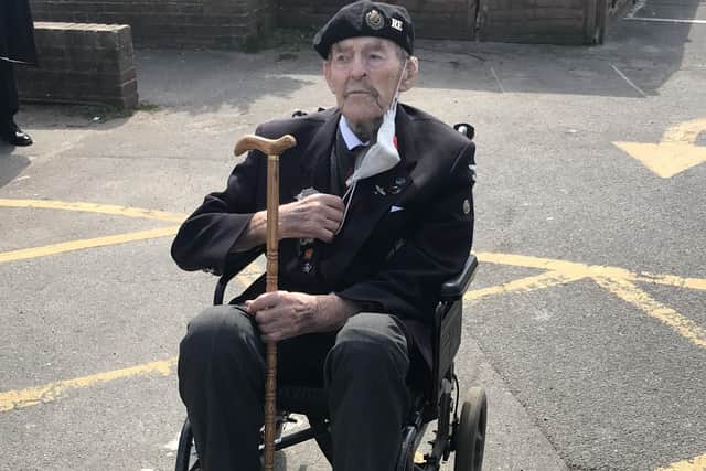 101-year-old WWII Veteran Major Edwin ‘Ted’ Hunt. Picture: Bowden PR