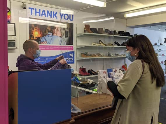 Customers were back at the Martlets charity shop in London Road, Brighton, this week