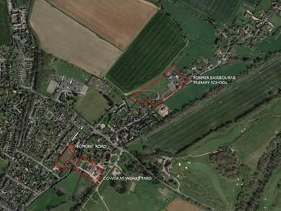 The three sites in Easebourne earmarked for development