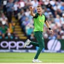 Former Hastings Priory CC bowler Chris Morris celebrates taking a wicket for South Africa at the 2019 ICC Cricket World Cup. Picture by Alex Davidson/Getty Images