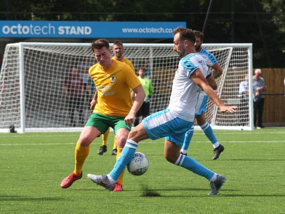Action from Horsham's friendly against Crawley Town in 2019. Picture by Derek Martin
