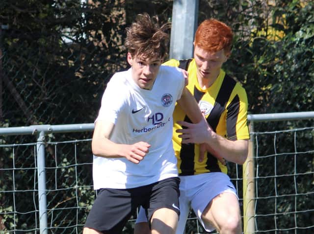 Horsham YMCA joined Loxwood at the top of SCFL Premier Division Supplementary Shield Group D with a 2-1 win over of the Magpies on Saturday. Pictures by Tim Hewlett