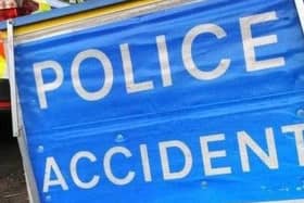 A man in his 70s was taken to hospital following the collision near Horsham
