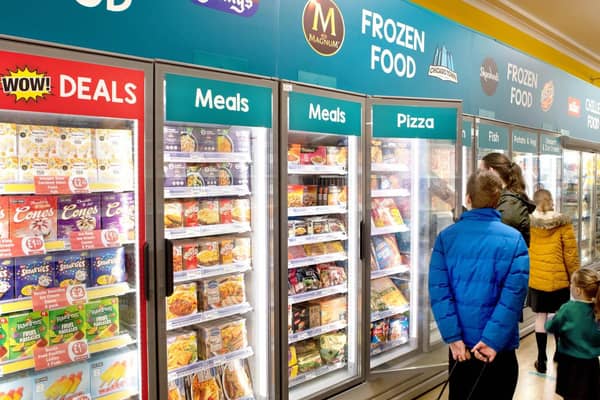 A Poundland frozen food aisle