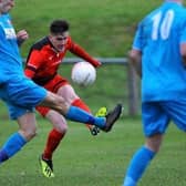 Bradley Tighe made his 100th appearance for Hassocks in their defeat to Lingfield. Picture by Steve Robards