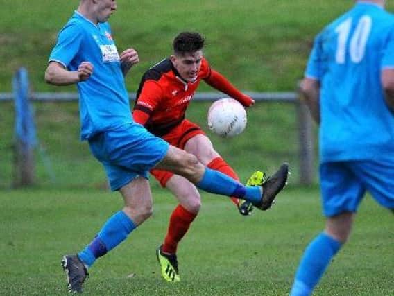 Bradley Tighe made his 100th appearance for Hassocks in their defeat to Lingfield. Picture by Steve Robards