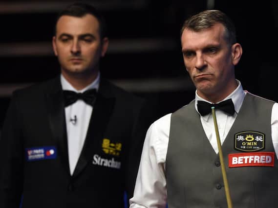 Mark Davis at a previous world championships at The Crucible / Picture: Getty