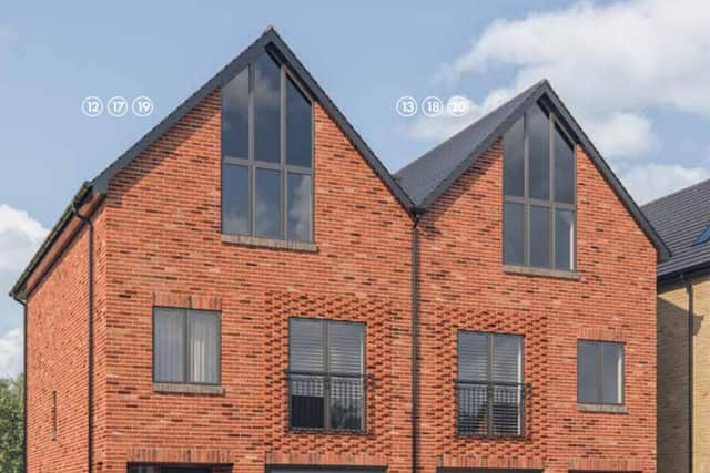 Three-bedroom townhouses at The Potteries, Yapton