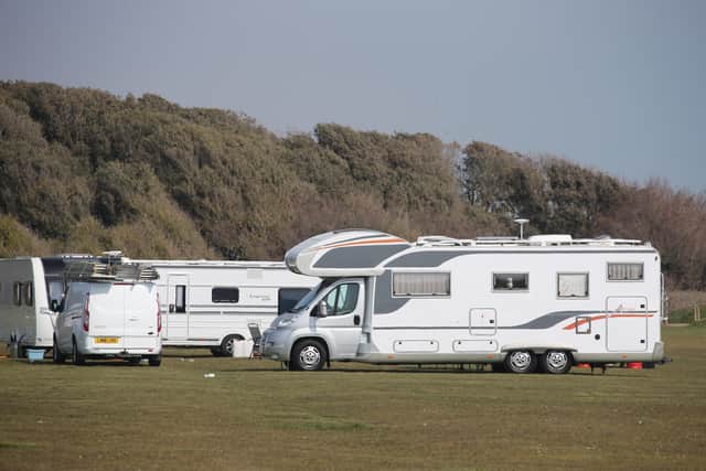 Travellers move into Goring Gap, Worthing