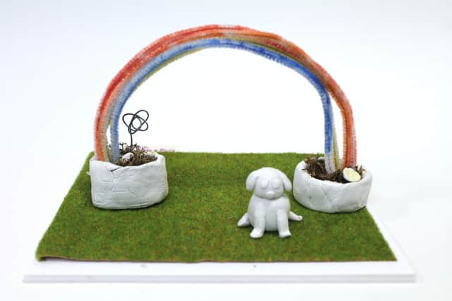 Sunflower Dog and Rainbow Seat, the winning design