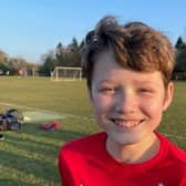Aaron Woodhams was at the double for Roffey Robins Atletico under-12 in their win at Plumpton Jockeys on Wednesday evening. Picture courtesy of Paul Anderson