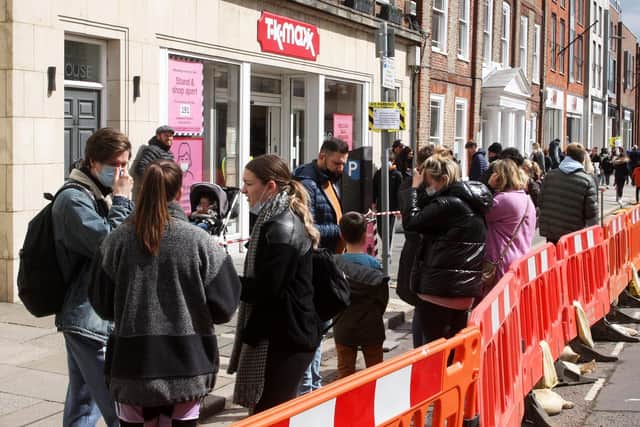 TK Maxx was the busiest shop in Chichester last week, figures show. Photo by Derek Martin Photography