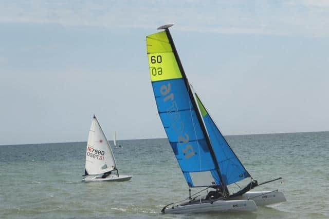 Action off Bexhill Sailing Club