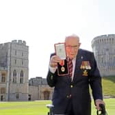 Capt Sir Tom Moore after being made a Knight Bachelor / Picture: Getty
