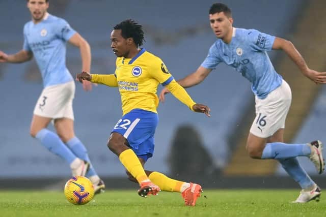 Percy Tau was left out of the matchday squad at Chelsea on Tuesday but could return for Saturday's trip to Sheffield United