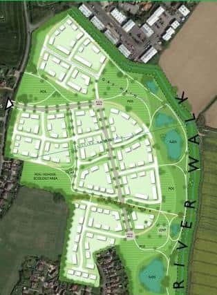Potential layout of the development
