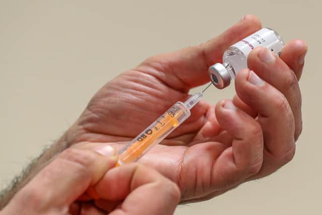 NHS data shows 51,891 people had received a vaccine jab by April 18 – 59% of those aged 16 and over, according to the latest population estimates from the Office for National Statistics.