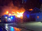 Firefighters worked through the night to bring the fire under control. Photo: Eddie Mitchell