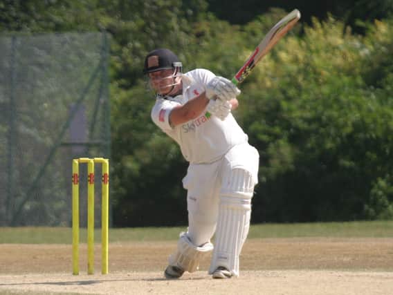 Tom Johnson hit 118 for Horsham in their comprehensive win over Haywards Heath on Saturday. Picture by Clive Turner