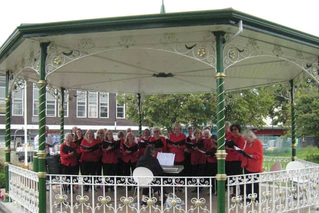 The Phoenix Choir of Crawley at the Bandstand in 2018. Picture courtesy of Angela Finn