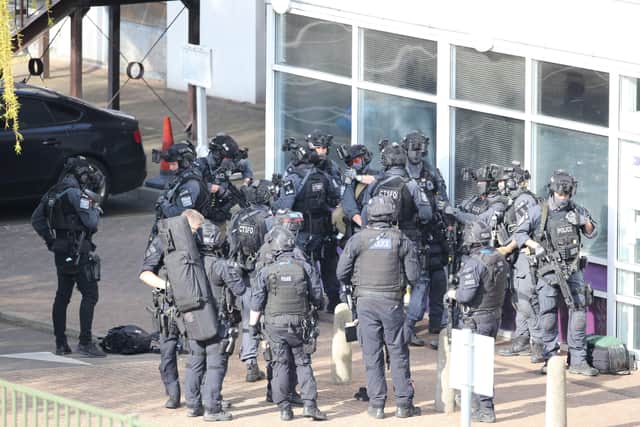 The scene of the incident