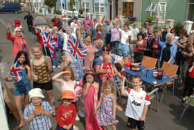 Street party in Queen's Place, Shoreham. Picture: Gerald Thompson S18132H11