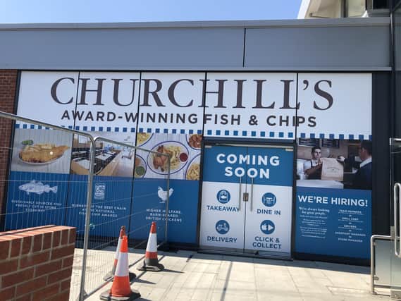 Churchill's prepare to open at Langney Shopping Centre SUS-210427-132944001