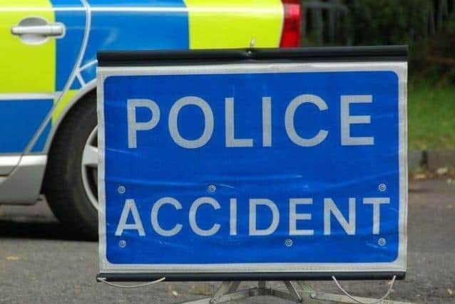Two people were taken to hospital after a collision in Uckfield