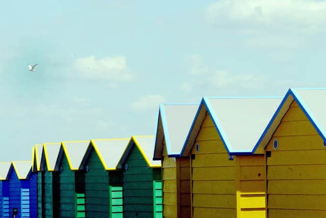 The existing Littlehampton beach huts