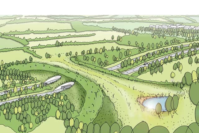 Thakeham Homes' vision for a green bridge over the A24
