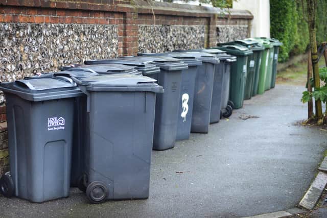 File: Household rubbish bins (Eastbourne 2/2/21) SUS-210202-122308001