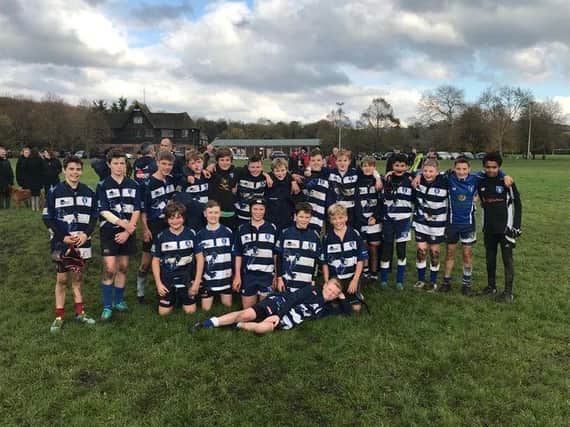 Together again - Lewes RFC under-14s