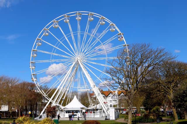 The smaller iteration of the Worthing Observation Wheel SUS-210429-121555001