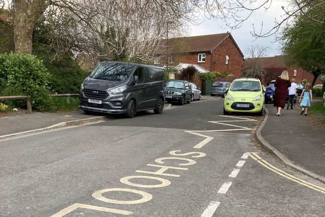 Officials are cracking down on parking outside Kingslea Primary School in Horsham