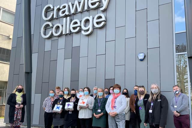 Crawley College receive their reward from Tilgate Bakery