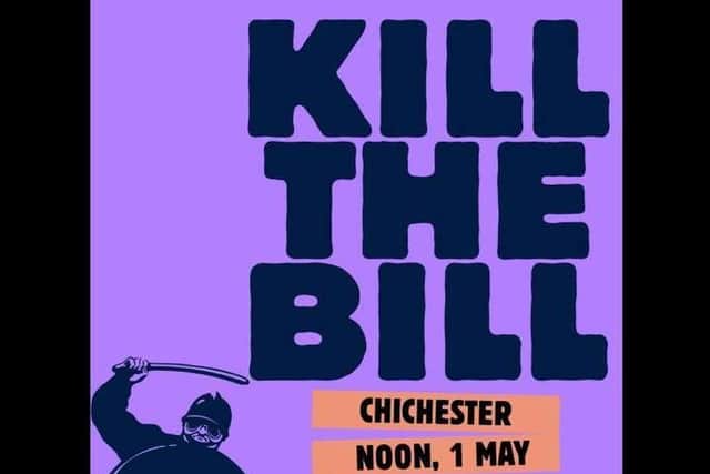 The Chichester Kill The Bill flyer