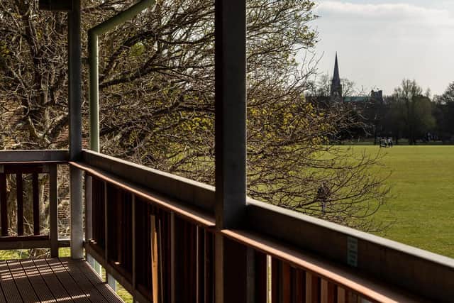 "There's not many places you can sit on a balcony and have a view like the Cathedral and overlooking Oaklands Park."