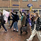 Kill the Bill protestors in Chichester on May 1