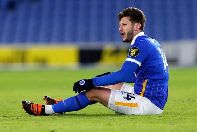 Adam Lallana is struggling with a calf injury sustained during the 1-0 loss at Sheffield United