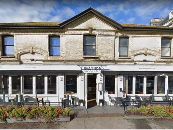 Libation in Hove can now serve alcohol to customers sitting at the tables on the pavement until 7pm