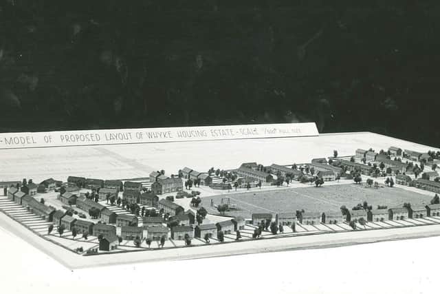 Model of proposed layout of Whyke Housing Estate