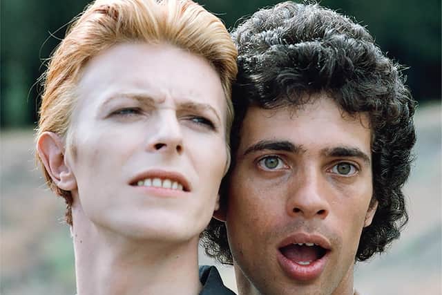 David Bowie and Geoff MacCormack
