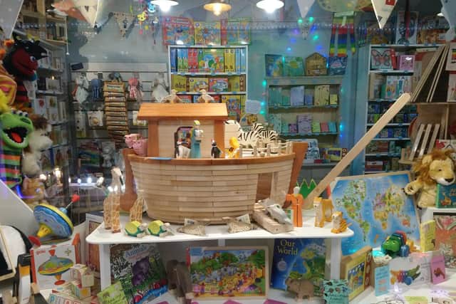 Salty Dog Emporium is 'very traditional', offering wooden toys, arts and crafts for older children