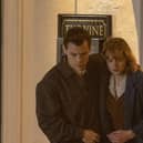 Harry Styles filming with Emma Corrin outside The Vine pub in Worthing. Picture by: Click News & Media / SplashNews.com