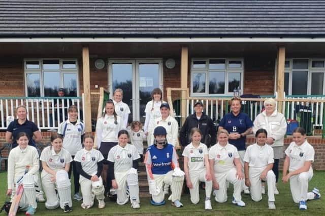 Hailsham Roses played the first women's hard-ball cricket match at the ground