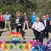 Worthing Pride organisers and members of NHS staff SUS-210605-125701001