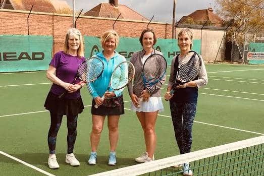Hailsham ladies are happy to be back on court