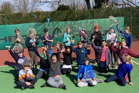 Youngsters enjoy tennis action and fun at Southdown Sports Club