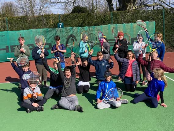 Youngsters enjoy tennis action and fun at Southdown Sports Club