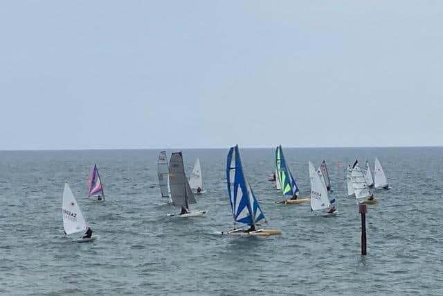Bexhill SC sailors on the water